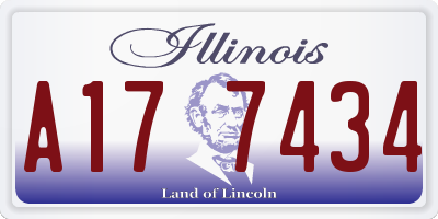 IL license plate A177434