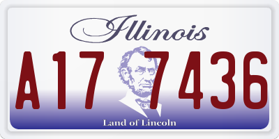 IL license plate A177436