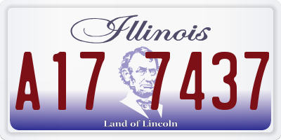 IL license plate A177437