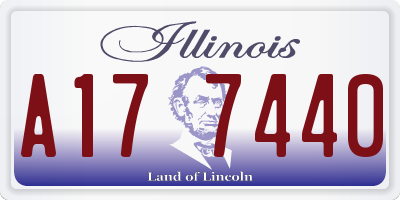 IL license plate A177440