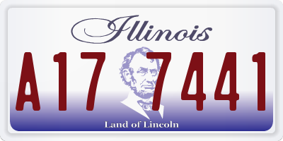 IL license plate A177441