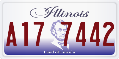 IL license plate A177442