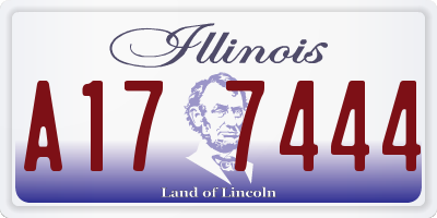 IL license plate A177444