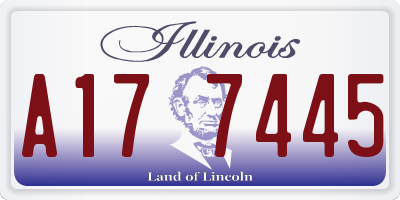 IL license plate A177445