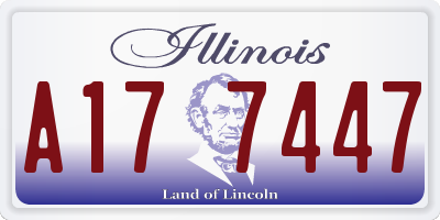 IL license plate A177447