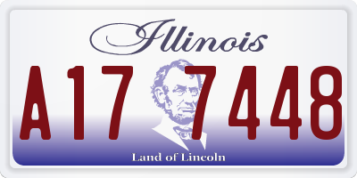 IL license plate A177448
