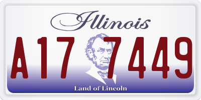 IL license plate A177449