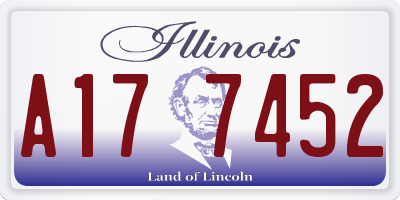 IL license plate A177452