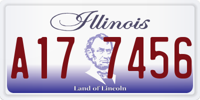 IL license plate A177456