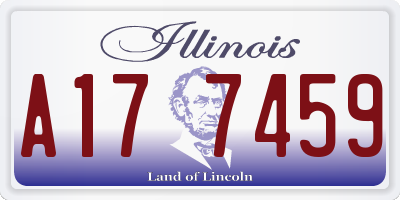 IL license plate A177459