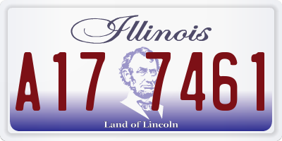 IL license plate A177461
