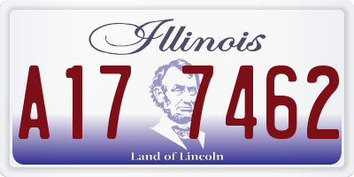 IL license plate A177462