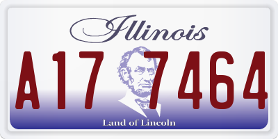 IL license plate A177464
