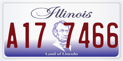 IL license plate A177466