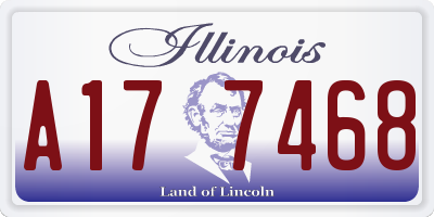 IL license plate A177468