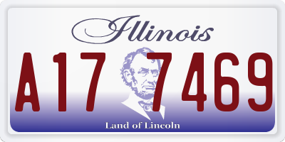 IL license plate A177469