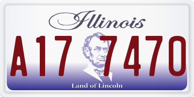 IL license plate A177470