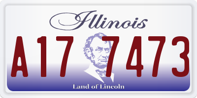 IL license plate A177473