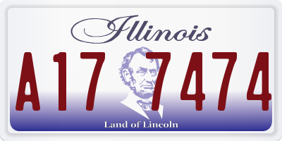 IL license plate A177474