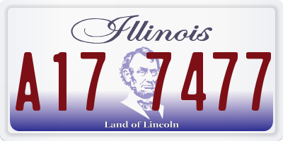 IL license plate A177477