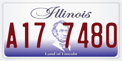 IL license plate A177480