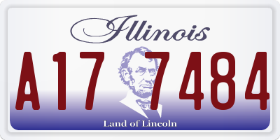 IL license plate A177484