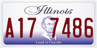 IL license plate A177486