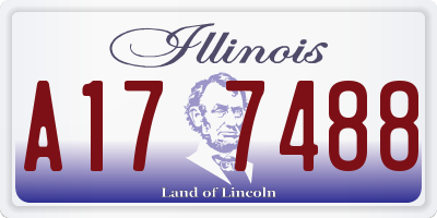 IL license plate A177488