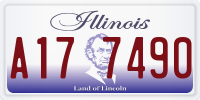 IL license plate A177490