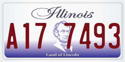IL license plate A177493