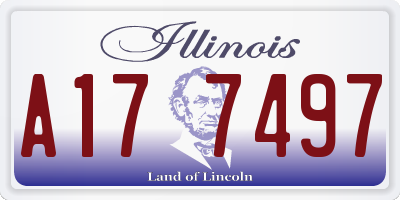 IL license plate A177497