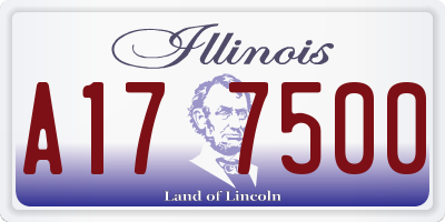 IL license plate A177500