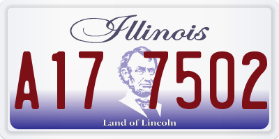 IL license plate A177502