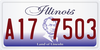 IL license plate A177503