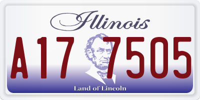 IL license plate A177505