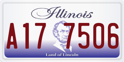 IL license plate A177506