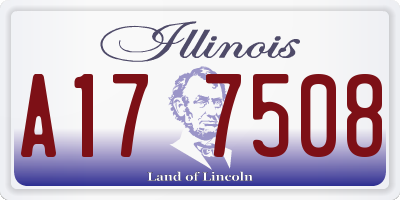 IL license plate A177508
