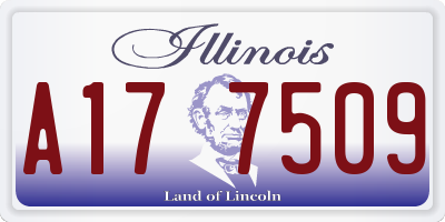 IL license plate A177509