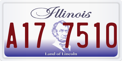 IL license plate A177510