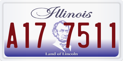 IL license plate A177511