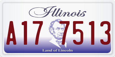 IL license plate A177513