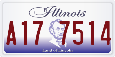 IL license plate A177514