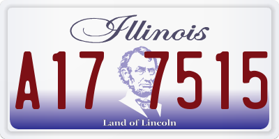 IL license plate A177515