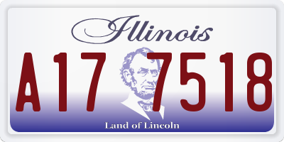 IL license plate A177518