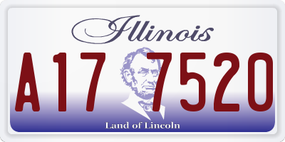 IL license plate A177520