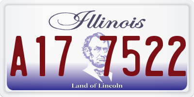 IL license plate A177522
