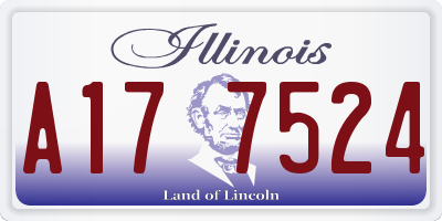 IL license plate A177524