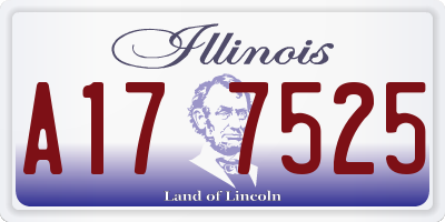 IL license plate A177525