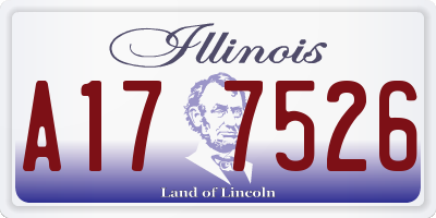IL license plate A177526