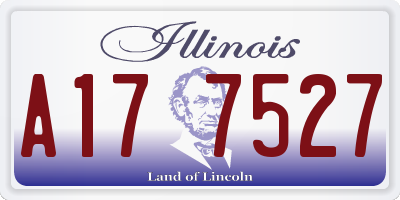 IL license plate A177527